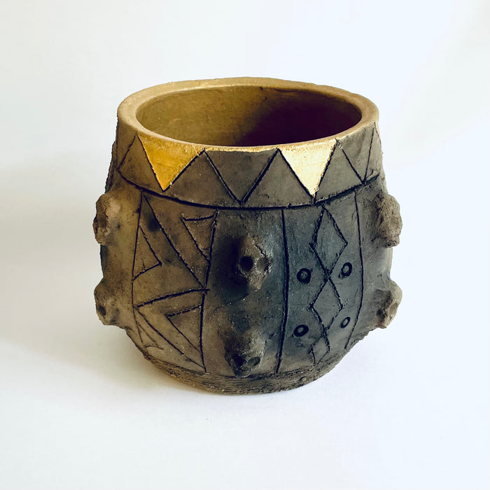 Smoked Clay Tzompantli Bowl - Large