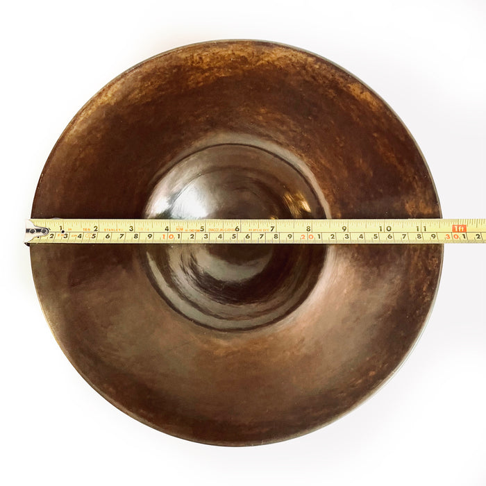 Burnished Clay Deep Plate - Large - Brown