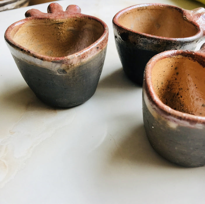Smoked Clay Mezcal Glasses - Set of 4
