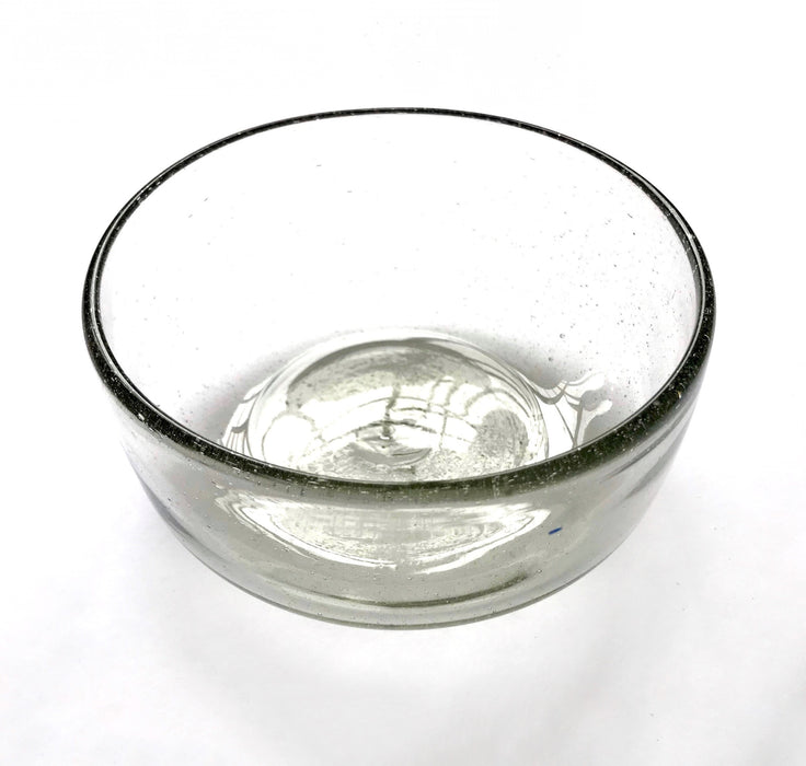 Blown Glass Bowl - Medium - Clear - 5.5”