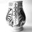 White Hand-Painted Glazed Pitcher