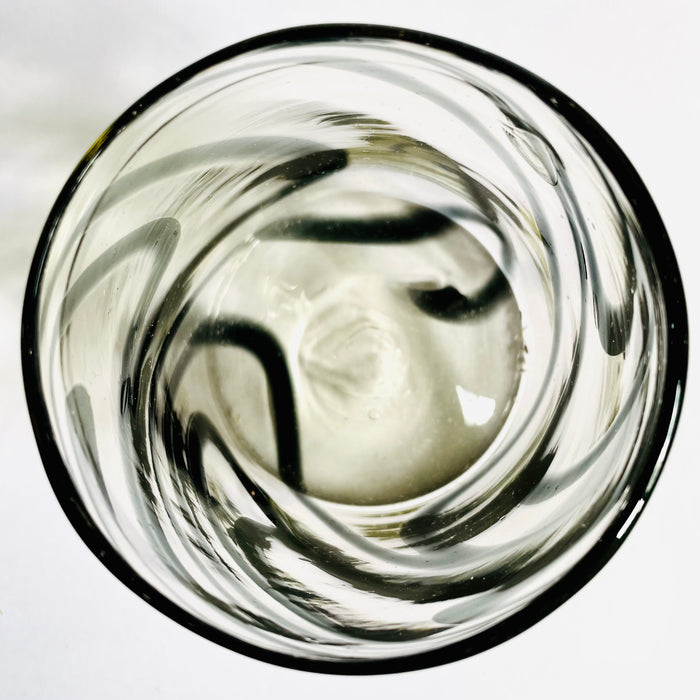 Blown Glass Swirl Tumbler