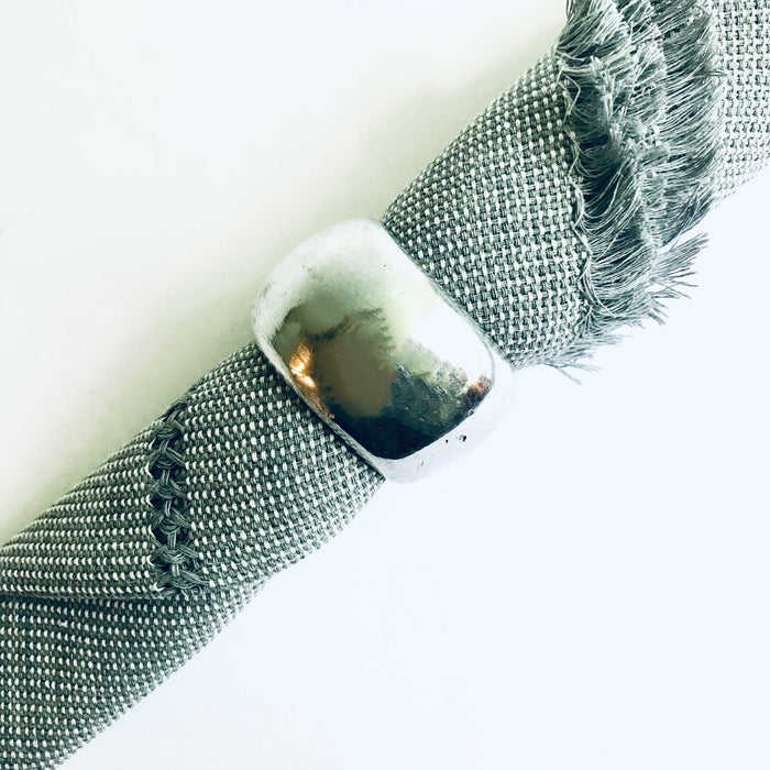 Pewter Napkin Rings - Wide - Set of 4