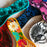 Mexico 1492 - Hand-painted, glazed cooking spoon holder that will lighten any kitchen and inspire your new gourmet masterpieces.   Available in Black on White, Blue on Black, Pink on Black, Black on Red, Black on Turquoise, and Yellow.