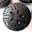 Mexico 1492 - round black clay sugar bowls with carved lids. Hand made and carved in Oaxaca. 