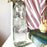 Blown Glass Water Carafe & Glass - Large - Cylindrical - Clear