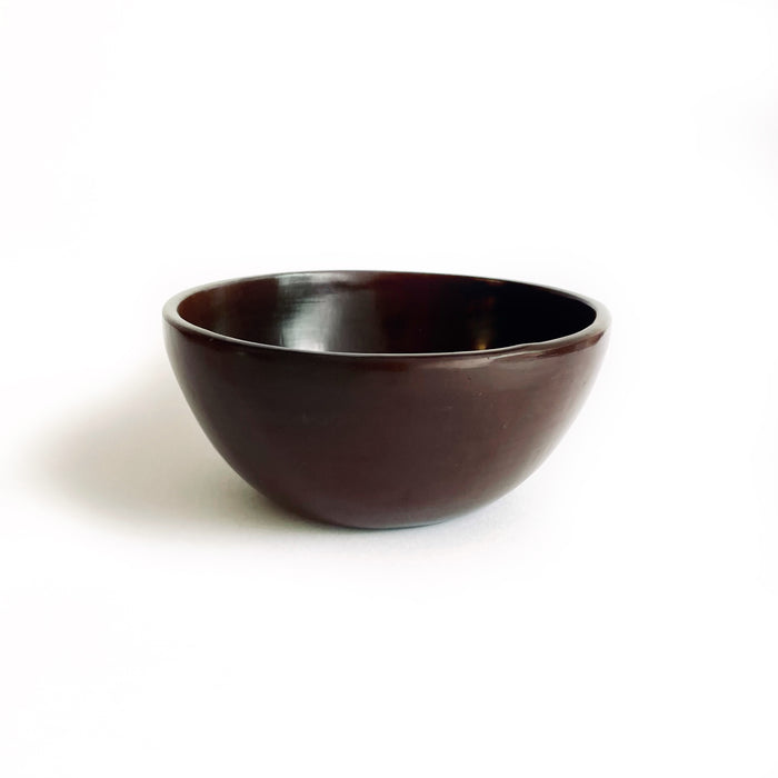 Burnished Clay Bowl - Large - Brown
