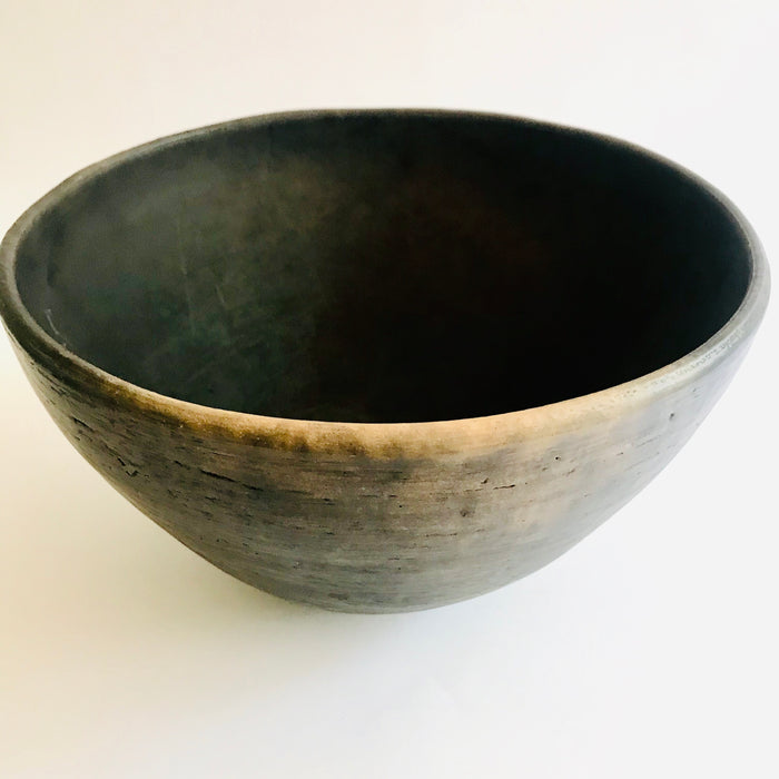 Copy of Smoked Clay Salad Bowl - Large - Old photos