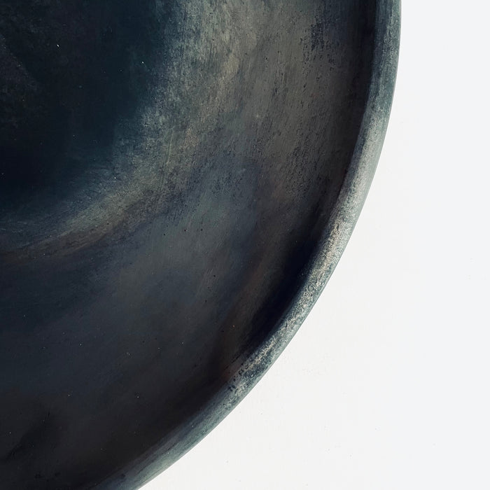 Black Clay Plate - Matte - Large