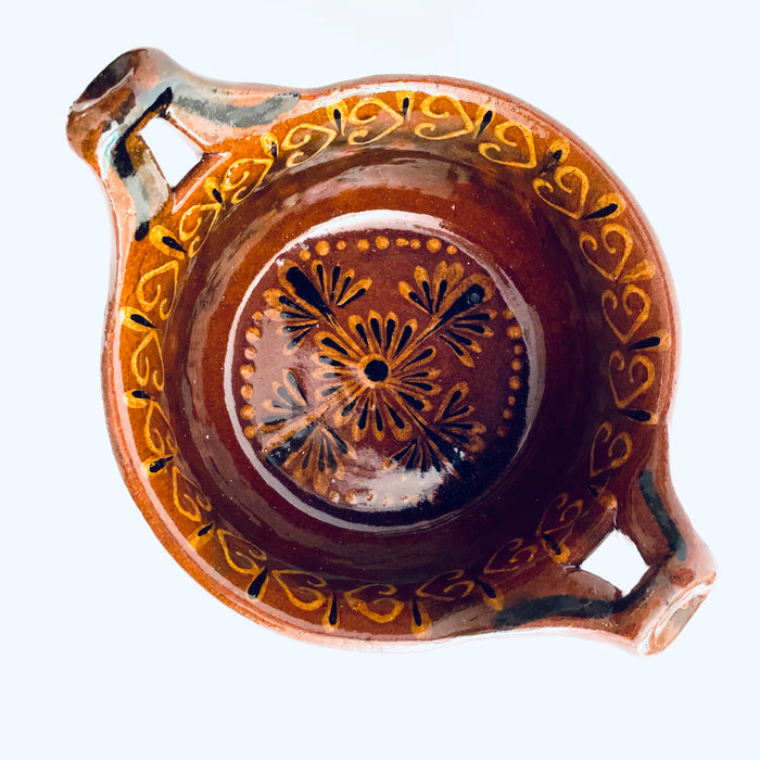 Hand-Painted and Glazed Pot - Cazuela - Small