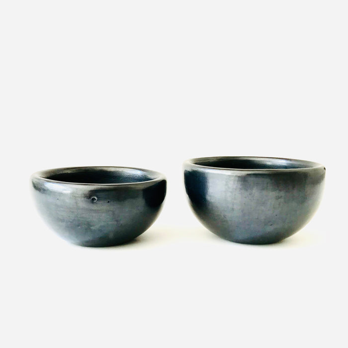 Black Clay Mezcal Copita - Wide with Straight Edges