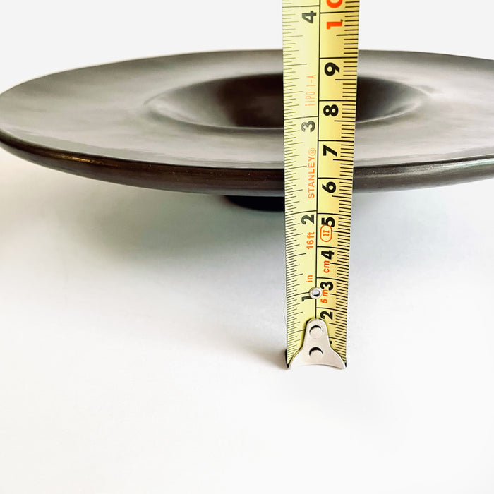 Burnished Clay Deep Plate - Large - Brown