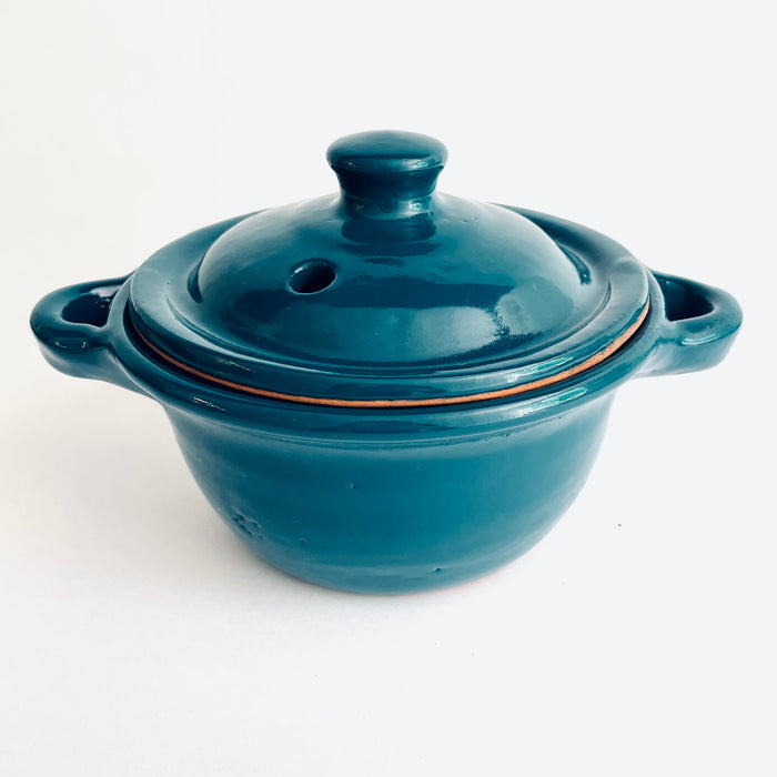 Glazed Pot - Cazuela - Small - Peacock Turquoise