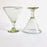 Blown Glass Margarita/Martini Glass With Colored Rim