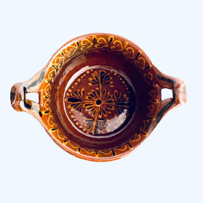 Hand-Painted and Glazed Pot - Cazuela - Small