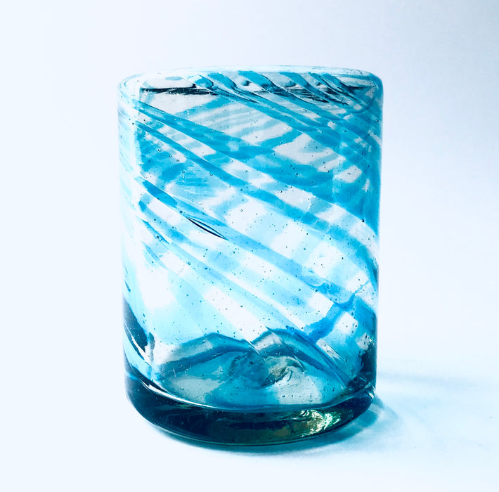 Blown Glass Swirl Tumbler