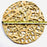 Mexico 1492 - Bulrush fiber, woven as a web on a round metalic frame. A placemat that is beautiful to look at and feels soothing under the fingertips. 