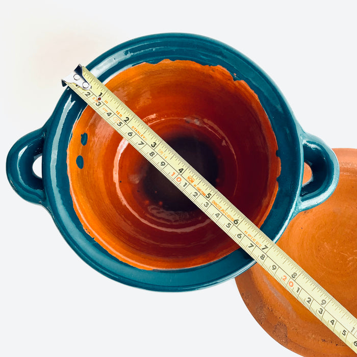 Glazed Pot - Cazuela - Small - Peacock Turquoise