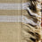 Wide Striped Placemats - Beige & White - Handmade on Pedal Loom - Set of 4