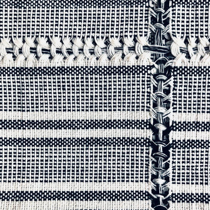 Pedal Loom Handwoven Cotton Napkins - Salt & Pepper - Set of 4