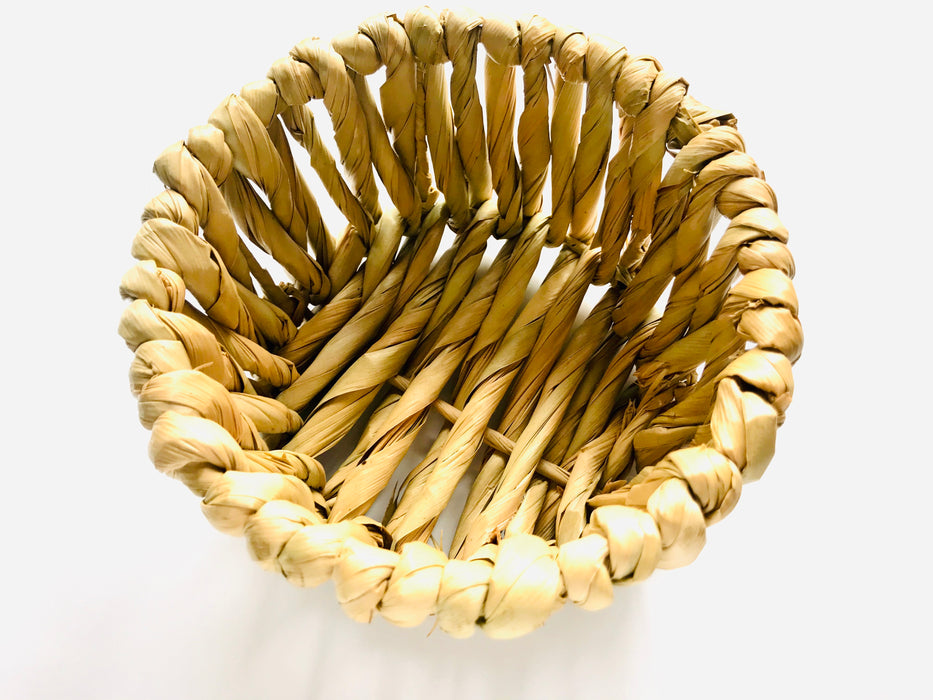 Mexico 1492 - Woven bulrush thread bread basket