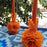 Oaxacan Ornamented Candle with Petals and Leaves - Various Hights