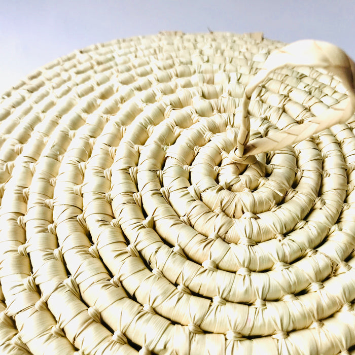 White Palm Fiber Tortillero / Bread Basket - Large