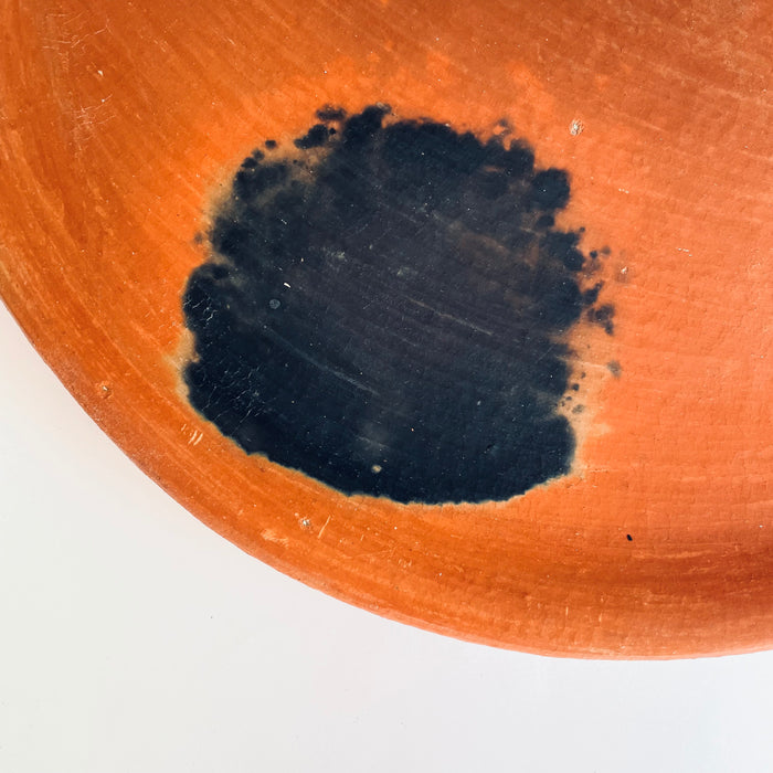 Red Clay Comal with Spots & Stains