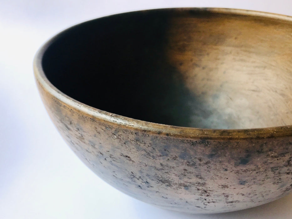 Copy of Smoked Clay Salad Bowl - Large - Old photos