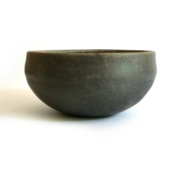 Brown Smoked Clay Bowl 5.5” - Glazed