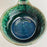 Hand-Painted and Glazed Pot with Handle - Cazuela Sartén - Green