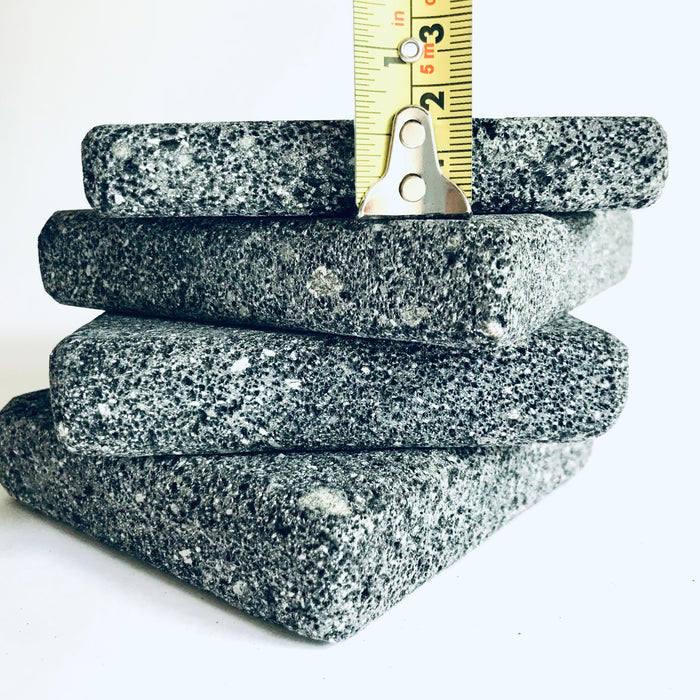 Volcanic Stone Coasters - Square - Set of 4