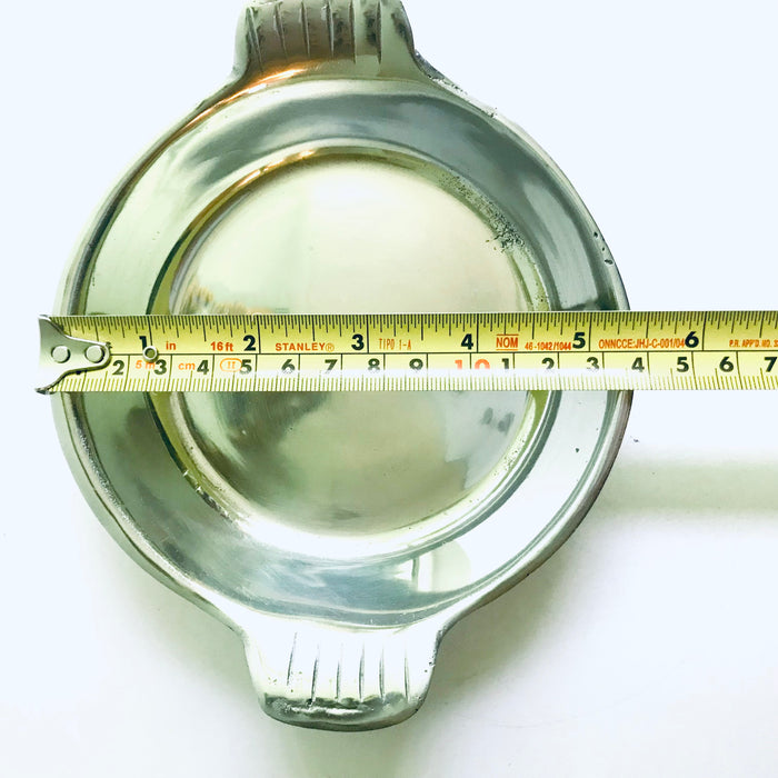 Pewter Serving Dish With Fin Handles