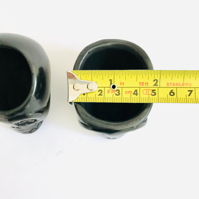 Black Clay Calavera Tequila/Mezcal Shot Glasses