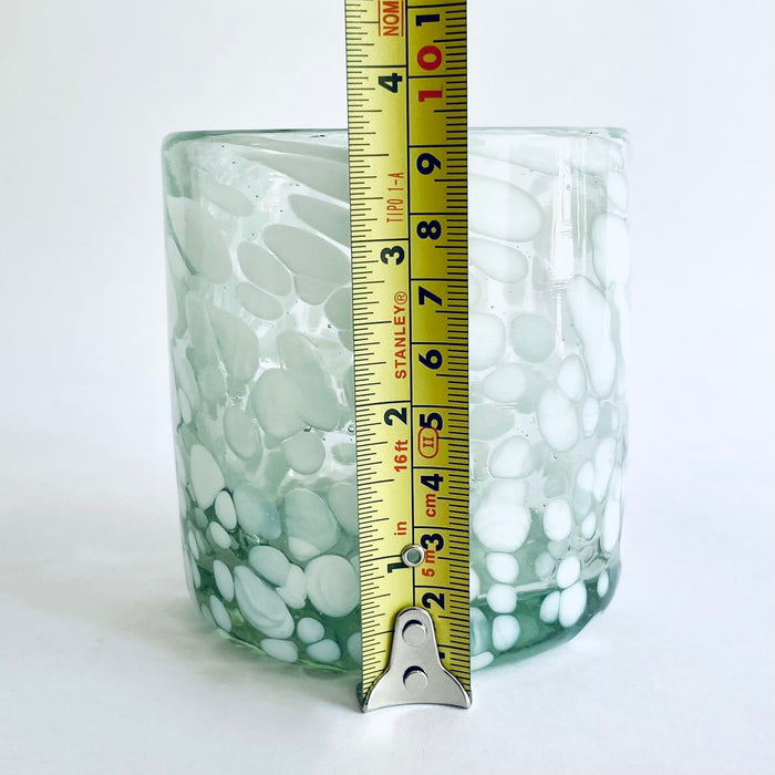 Blown Glass Tumbler With Speckles