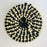 Black & White Palm Fiber Tortillero / Bread Basket - Medium