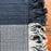 Wide Band Placemats - Navy & White - Handmade on Pedal Loom - Set of 4
