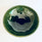 Green Glazed Clay Salad Bowl