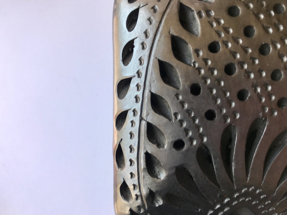 Black Clay Sugar and Cream Packet Holder