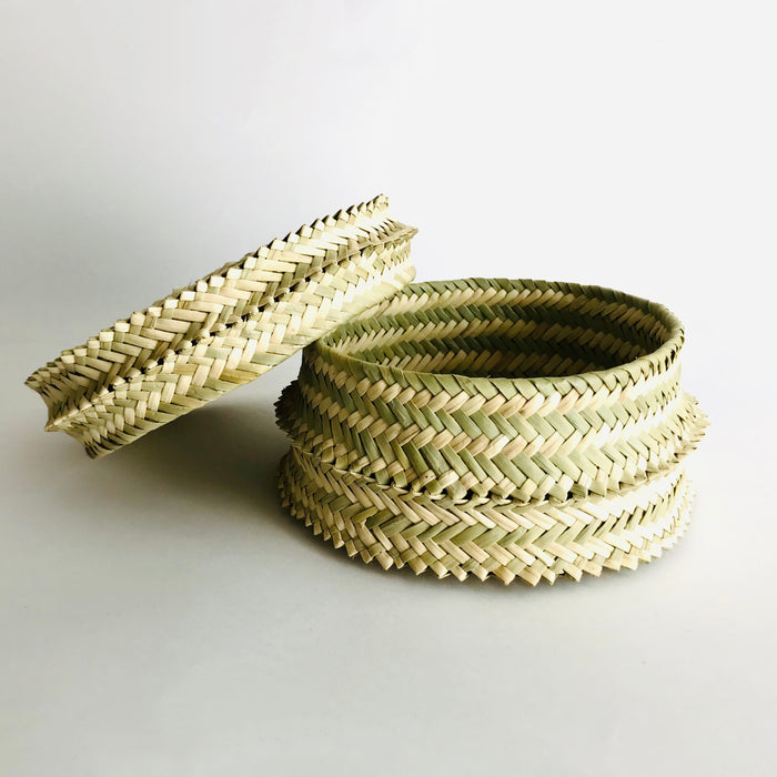 Sotol Fiber Tortillero / Bread Basket with Spikes - Medium