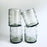 Blown Glass Cylindrical Tumblers - Etched