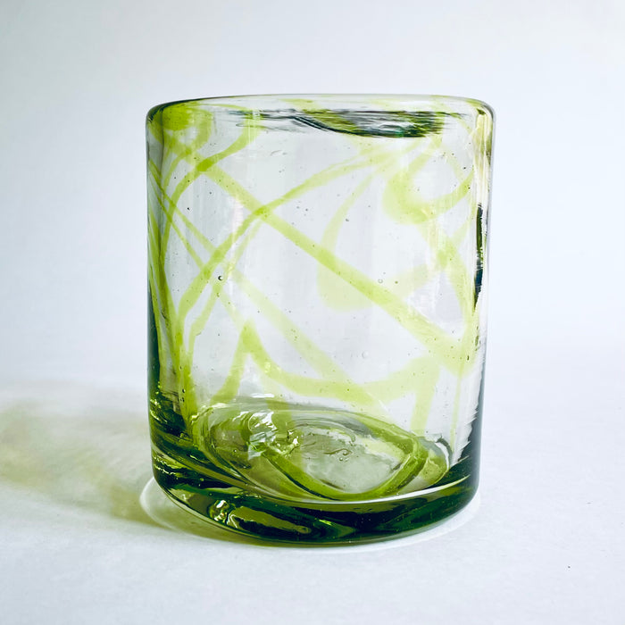 Blown Glass Swirl Tumbler
