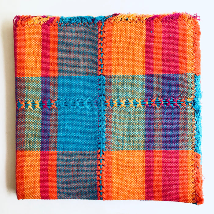 Pedal Loom Handwoven Cotton Napkins - Sunset - Set of 4