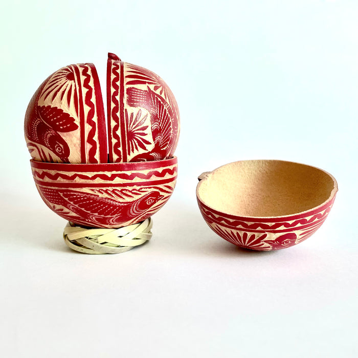 Carved Gourd Mezcal Cup (Jícara de Guaje)