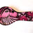 Mexico 1492 - Hand-painted, glazed cooking spoon holder that will lighten any kitchen and inspire your new gourmet masterpieces. Pink on Black.