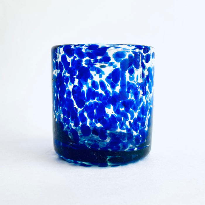 Blown Glass Tumbler With Speckles