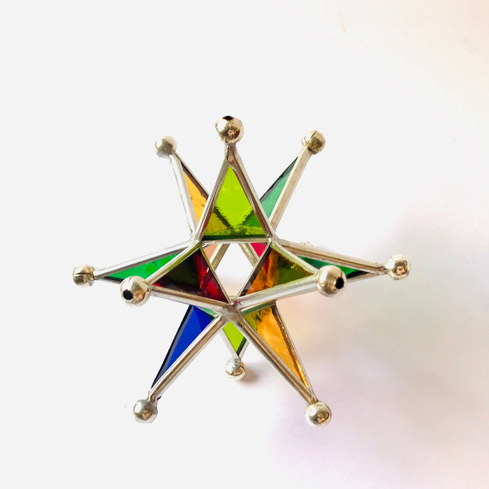 Tinplate & Glass Star Ornament