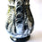 Mexico 1492 - Large, glazed, hand painted pitcher. Black with white drawings of plants and birds. Artisanal work from Guerrero, Mexico. 
