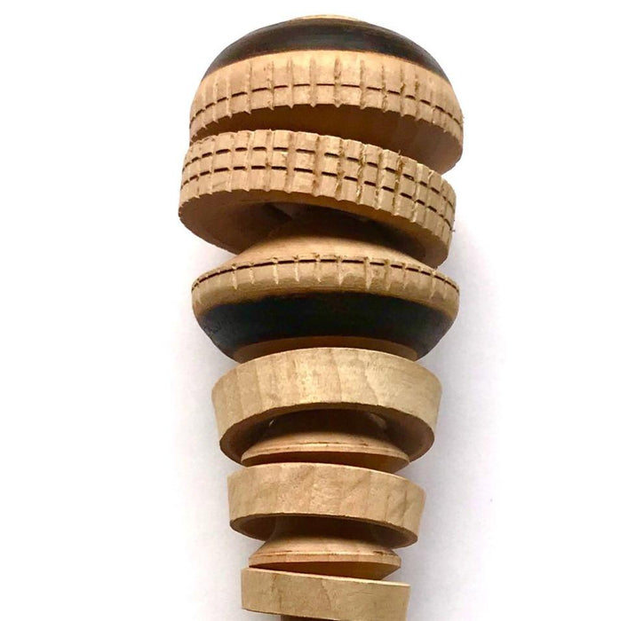 Mexico 1492: Molinillo (whisk) is a traditional, charming and decorative wooden utensil, widely used in Mexico for creating the precious foam on top of the hot chocolate (but also for champurrados and atoles). Hand-turned by the skilled masters in the State of Mexico and Oaxaca, in different shapes and sizes, from the smaller ones fit for a cup, to a large models used for the pots of chocolate. 