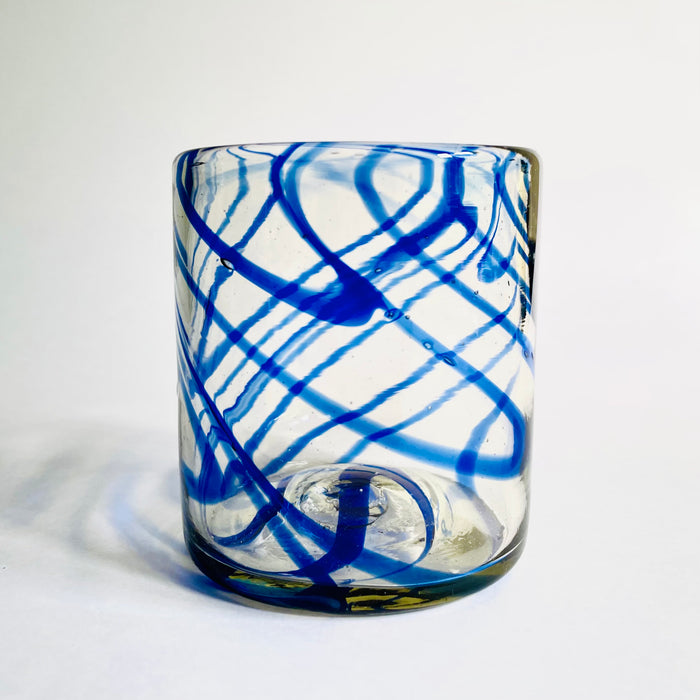 Blown Glass Swirl Tumbler